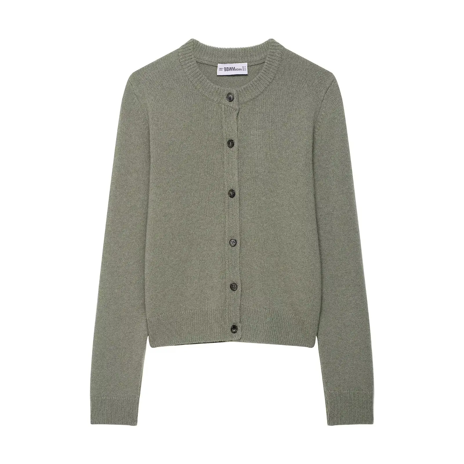 2025 Fall Women's Cardigan Round Neck Knit Cardigan Casual, Minimalist, Elegant Sweater Jacket Knit Outerwear