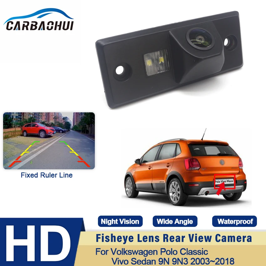 

HD Car Parking Rear View Camera CCD Night Vision Back up Reverse Camera For Volkswagen Polo Classic Vivo Sedan 9N 9N3 2003~2018