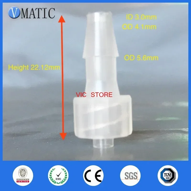 Free Shipping 10Pcs/Lot 5/32 Inch-Barb Male Luer Tapered Fitting (Polyprop) Luer Lock Tapered Connector