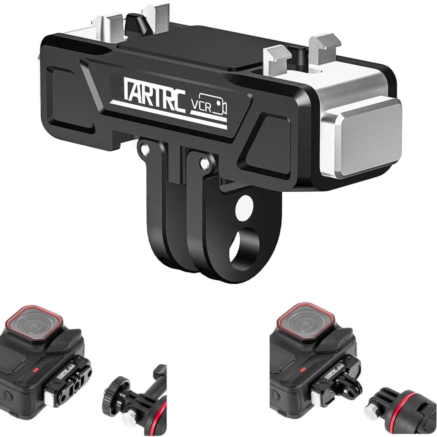 

Быстросъемное крепление для адаптера крепления камеры Insta360 X5/Ace Pro 2/Ace Pro с резьбовым портом 1/4 дюйма для штативов и палок для селфи