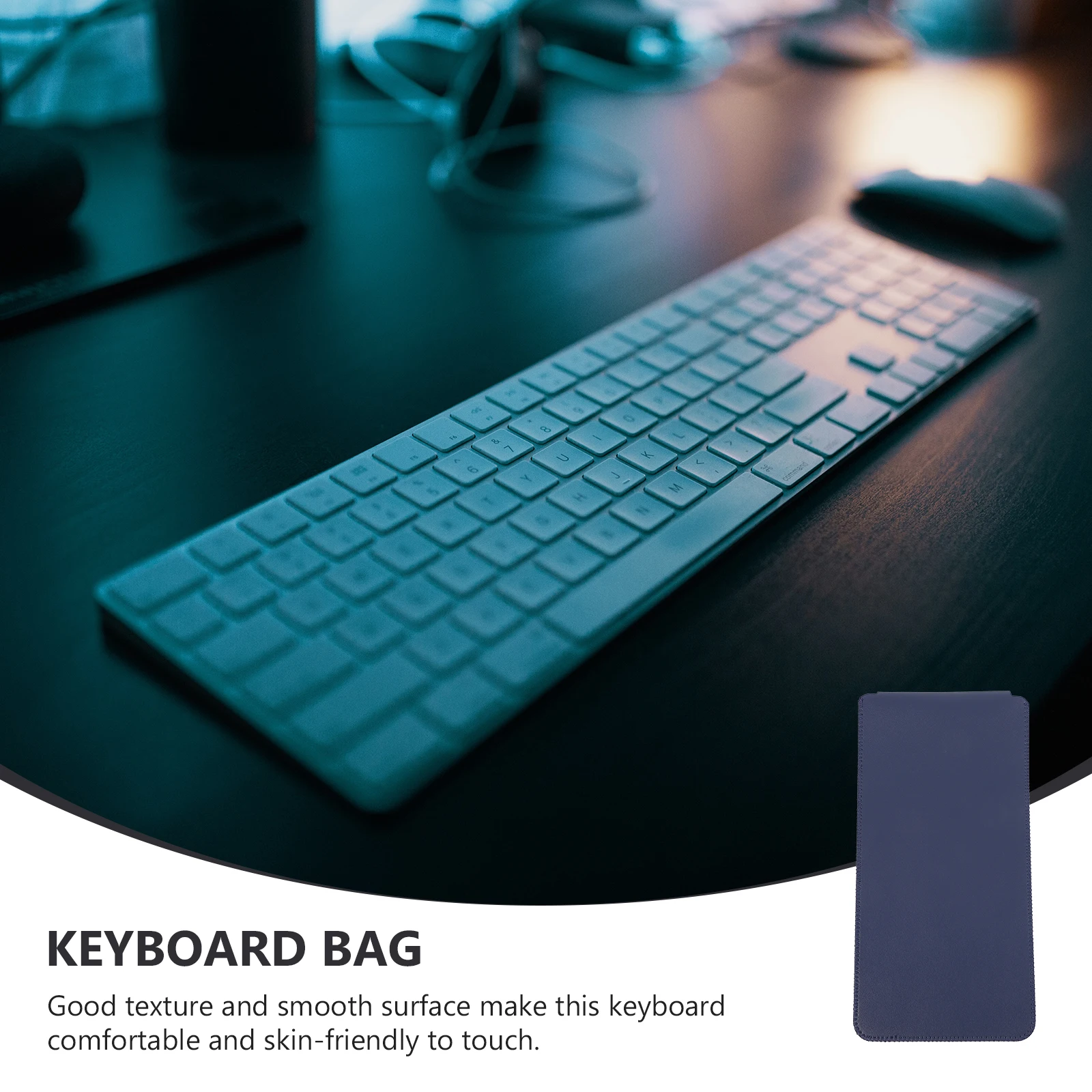 

Keyboard Case Portable Pouch Holder Wireless Containing Bag Protector Cover PU Sleeve Organizer Protective