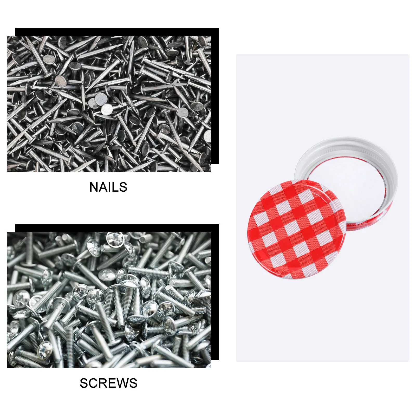 

24 Sets Mason Jar Lids Cover Round Sealing Replacement Split-Type Container Tinplate