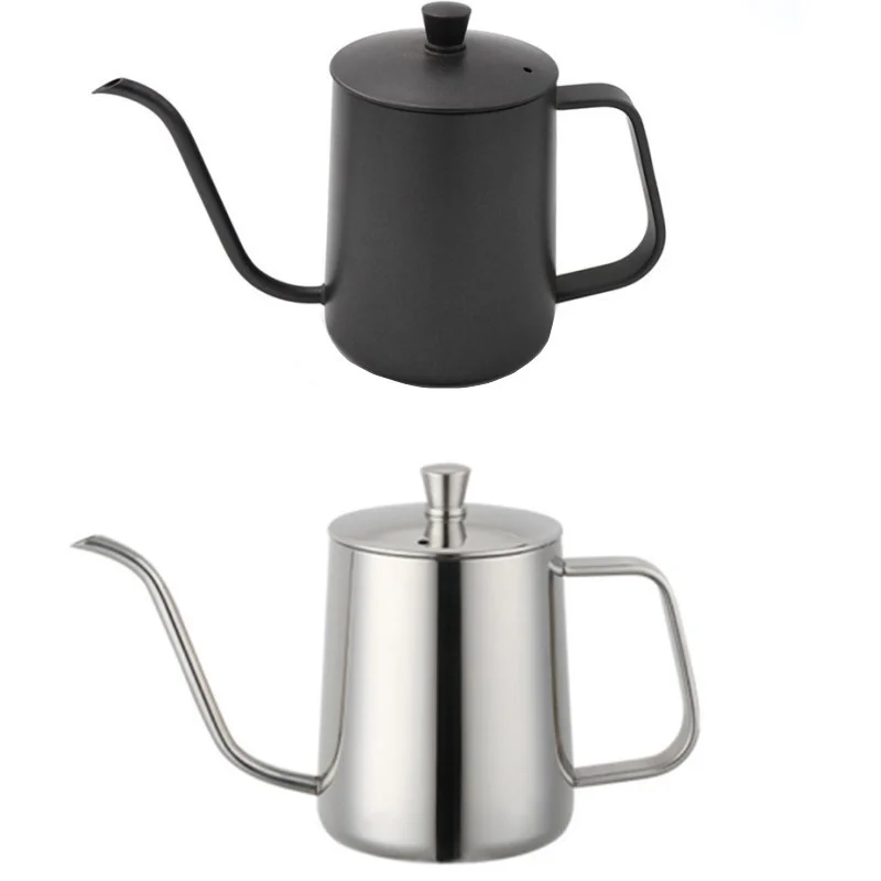 

Drip Kettle 350ml 600ml Coffee Tea Pot Non-stick Coating Food Grade Stainless Steel Gooseneck Swan Neck Thin Mouth