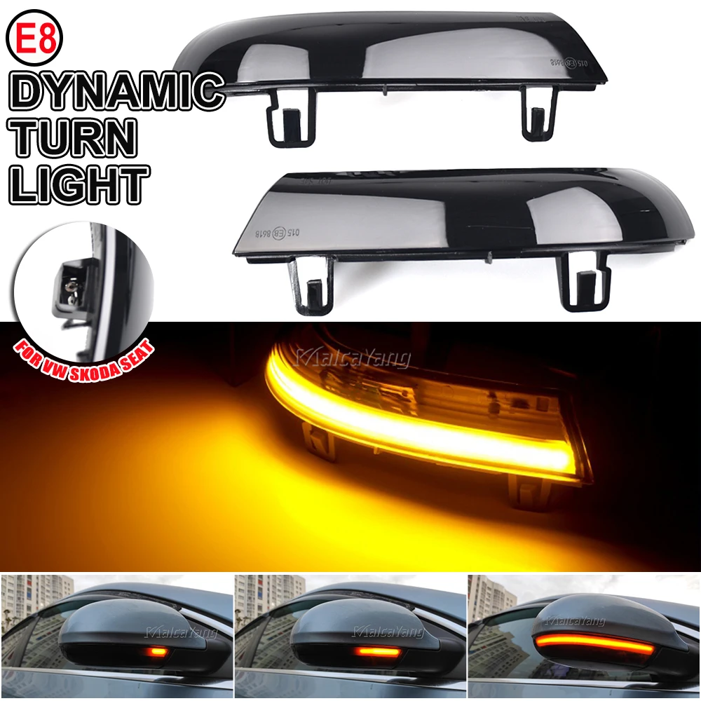 2x Dynamic Blinker LED Turn Signal Arrow Light For Volkswagen GOLF 5 GTI Plus MK5 Jetta Passat B6 B5.5 Variant EOS Sharan For VW