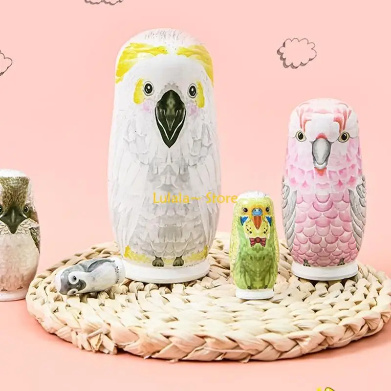 Y4QA Gỗ Rỗng Bình Bút Chì Dễ Thương Làm Tổ Cho Búp Bê Con Rối Mini Zakka Cho Búp Bê Bé Gái