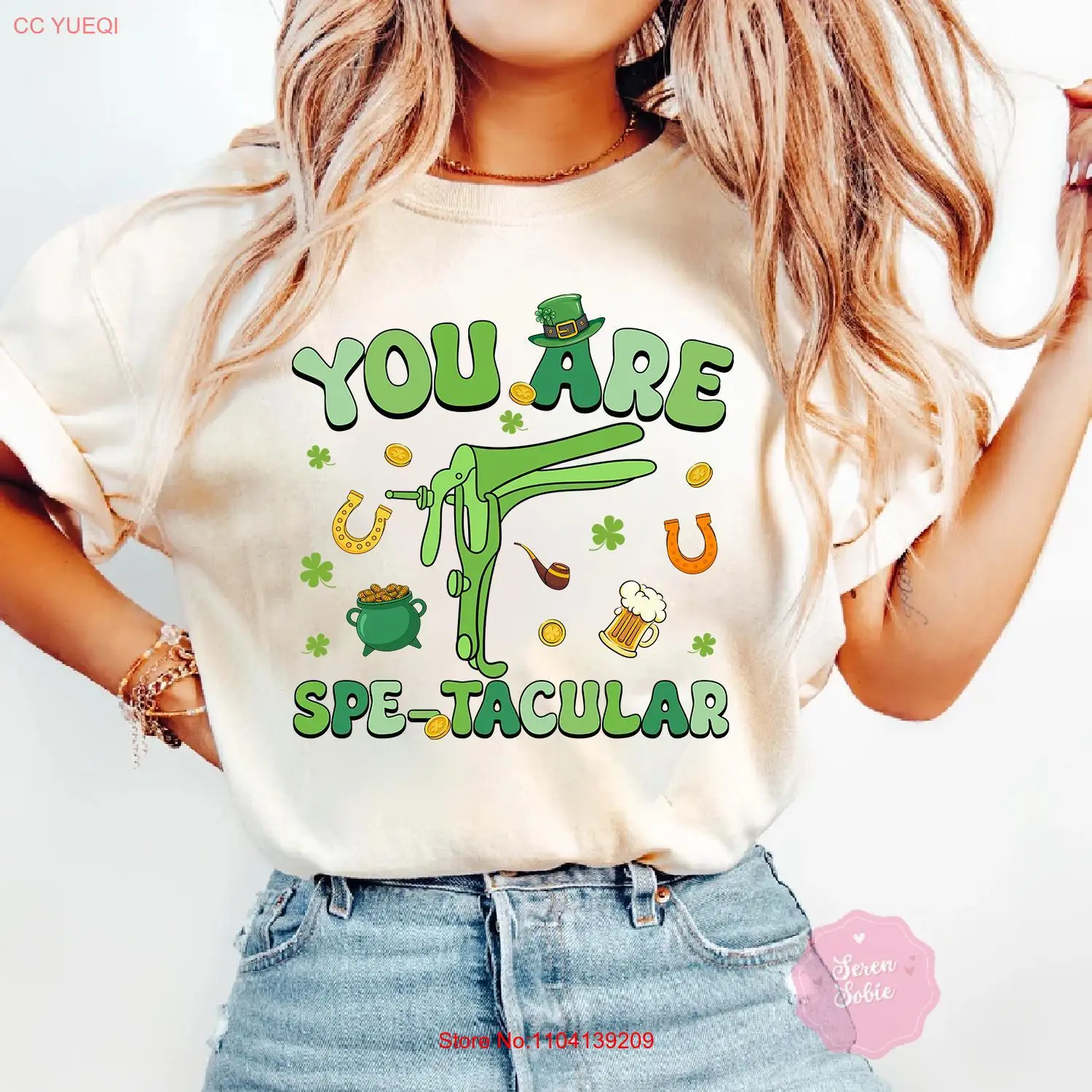 Pull ras du cou Shamrock à manches longues ou courtes, You Are Spetacméthanol, Obgyn Nurse St, T-shirt de jour, One Lucky