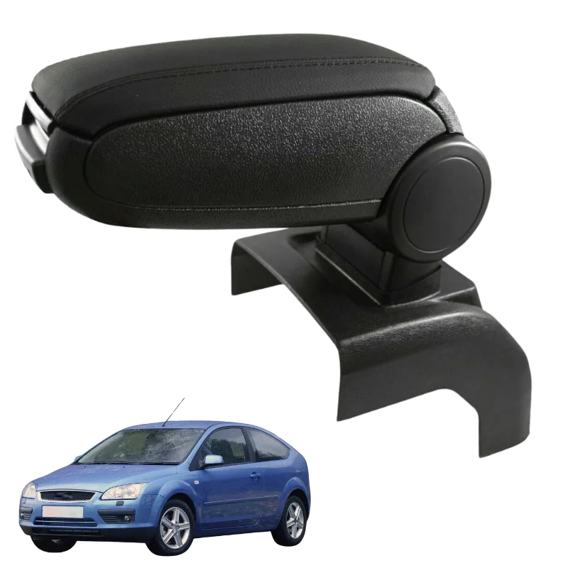 

For Ford Focus 2005-2011 Center Console Armrest Storage Box Black Leather / Fabric Interior Accessories Spare Parts