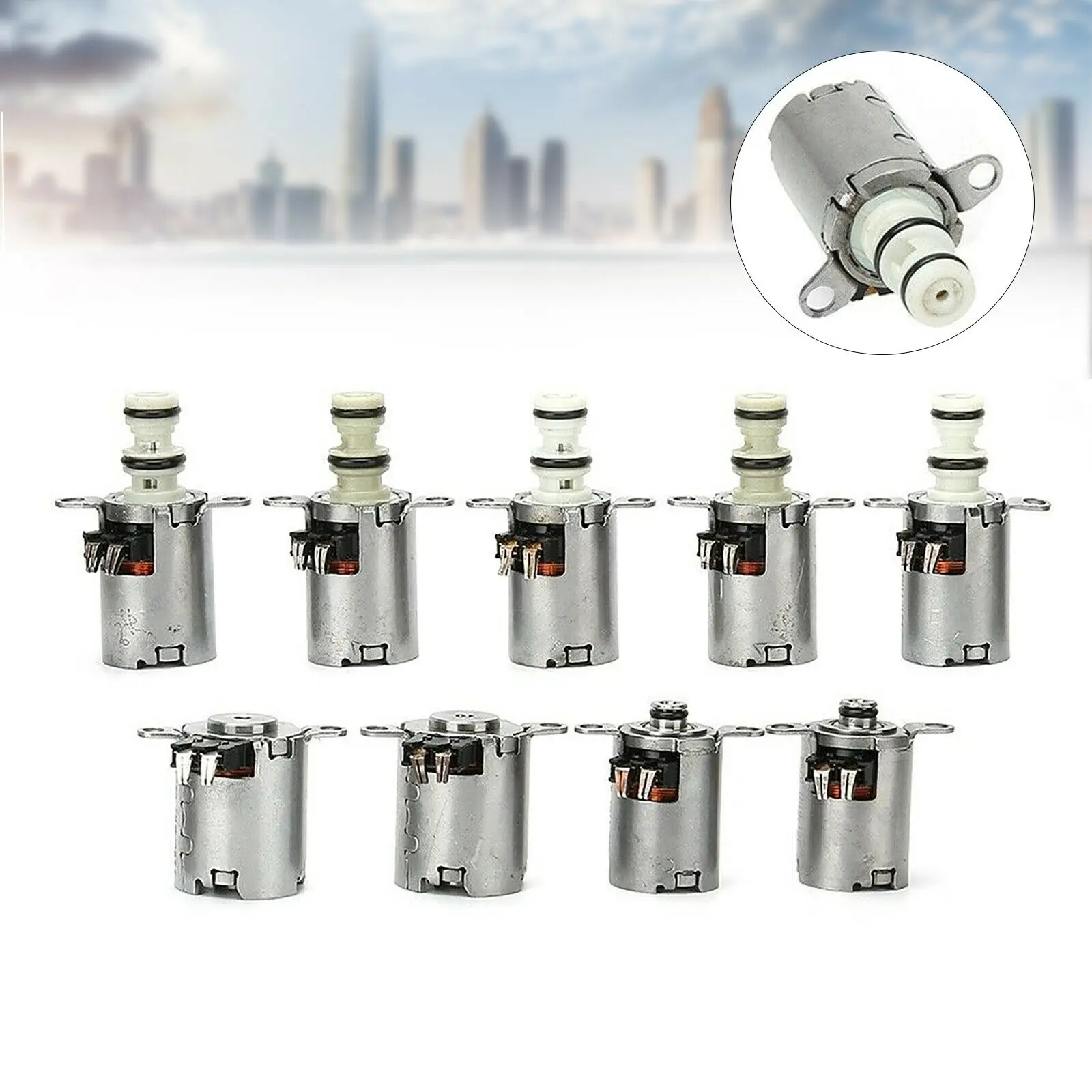 

9Pcs MPS6 6DCT450 6-speed Transmission Solenoid Valve Kit For Ford Dodge Volvo Mondeo 2.0L 2.2L