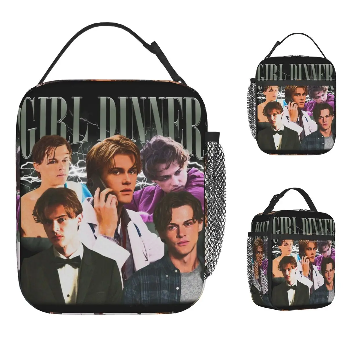 Conrad Fisher Turned Pretty Lunch Bag Unisex  Lunch Box Casual Picnic Cooler Bag Portable Zipper Oxford Thermal Tote Handbags