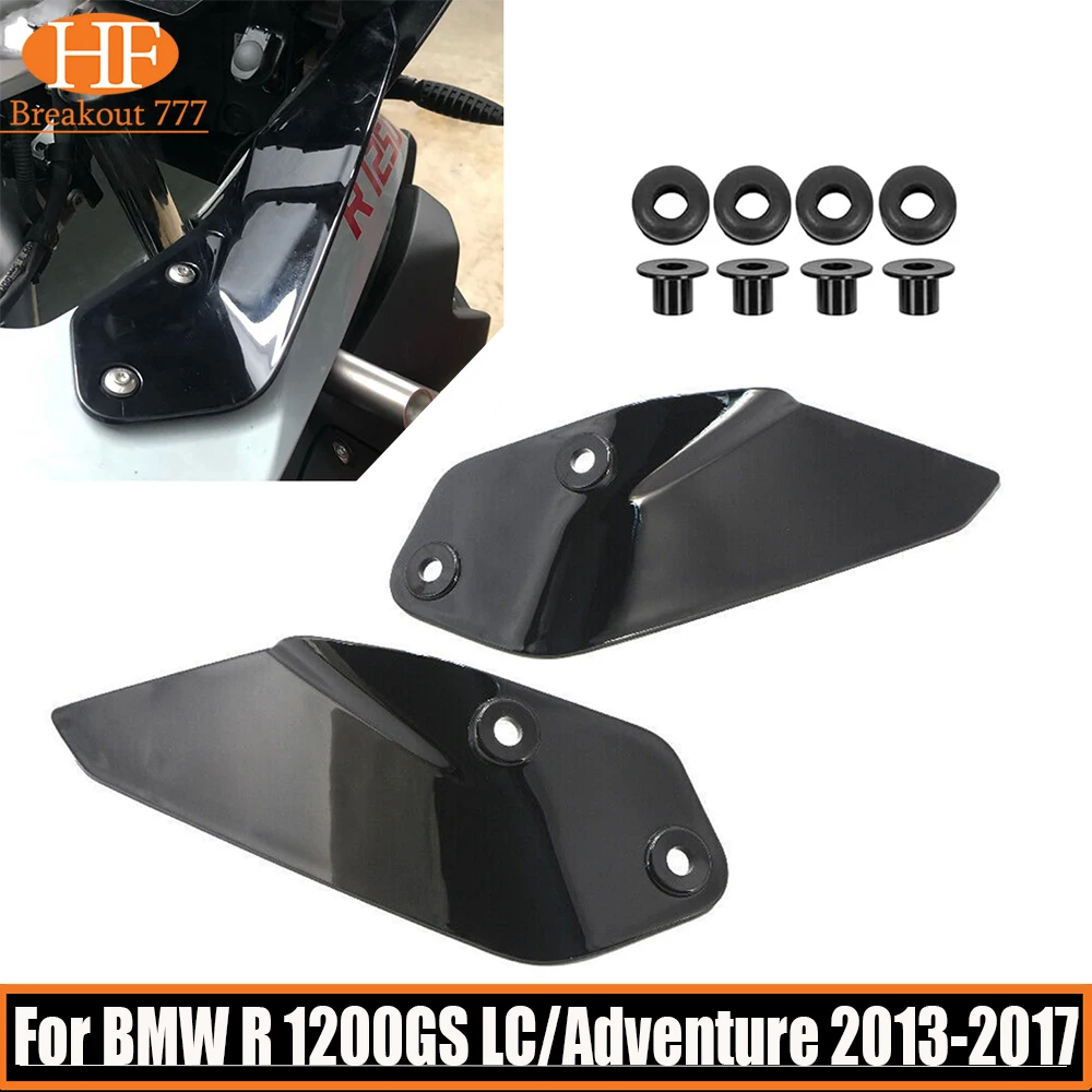 

1 Pair Black Motorcycle Windshield Windscreen Side Wind Deflector Panel For BMW R 1200GS LC/Adventure 2013 2014 2015 2016 2017