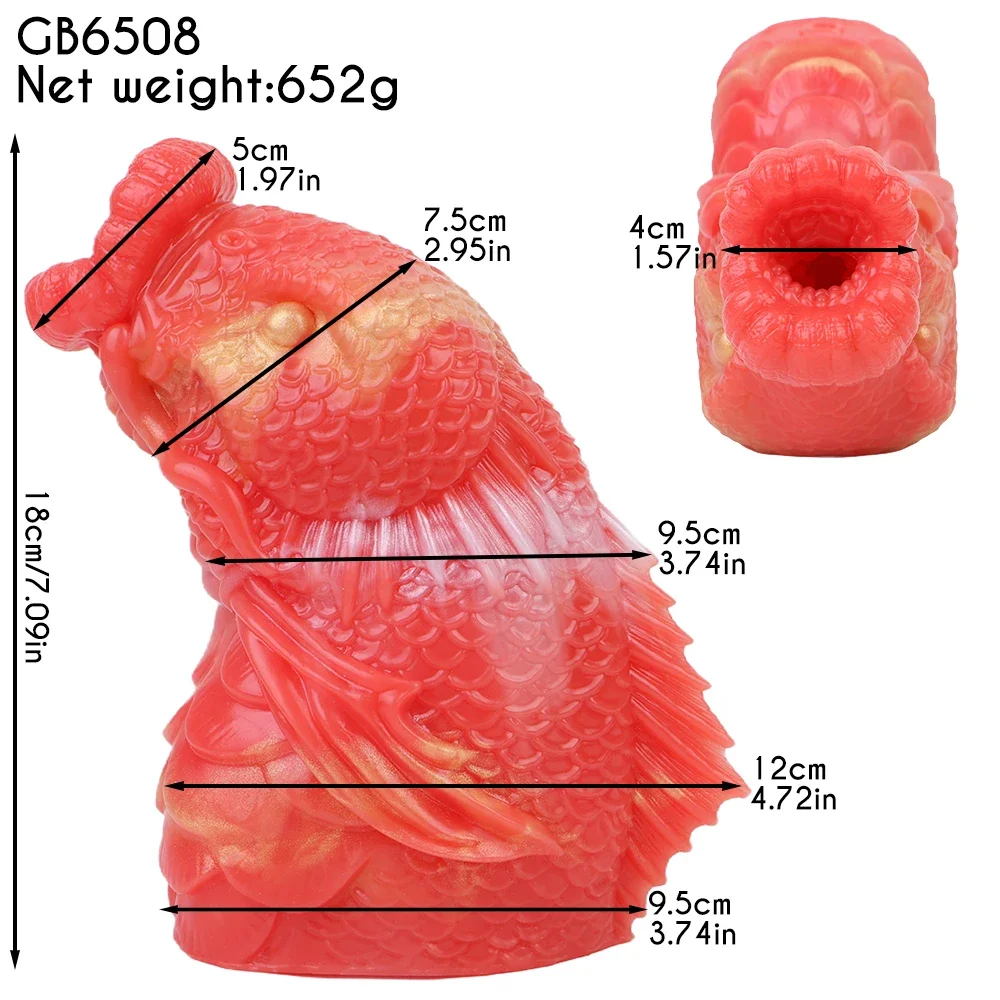 HMYAD Nachahmung Goldfisch Mund Form Vagina Tasse Flüssigkeit Silikon Tasche Pussy Stroker Für Männer Realistische Vagina Sex Spielzeug