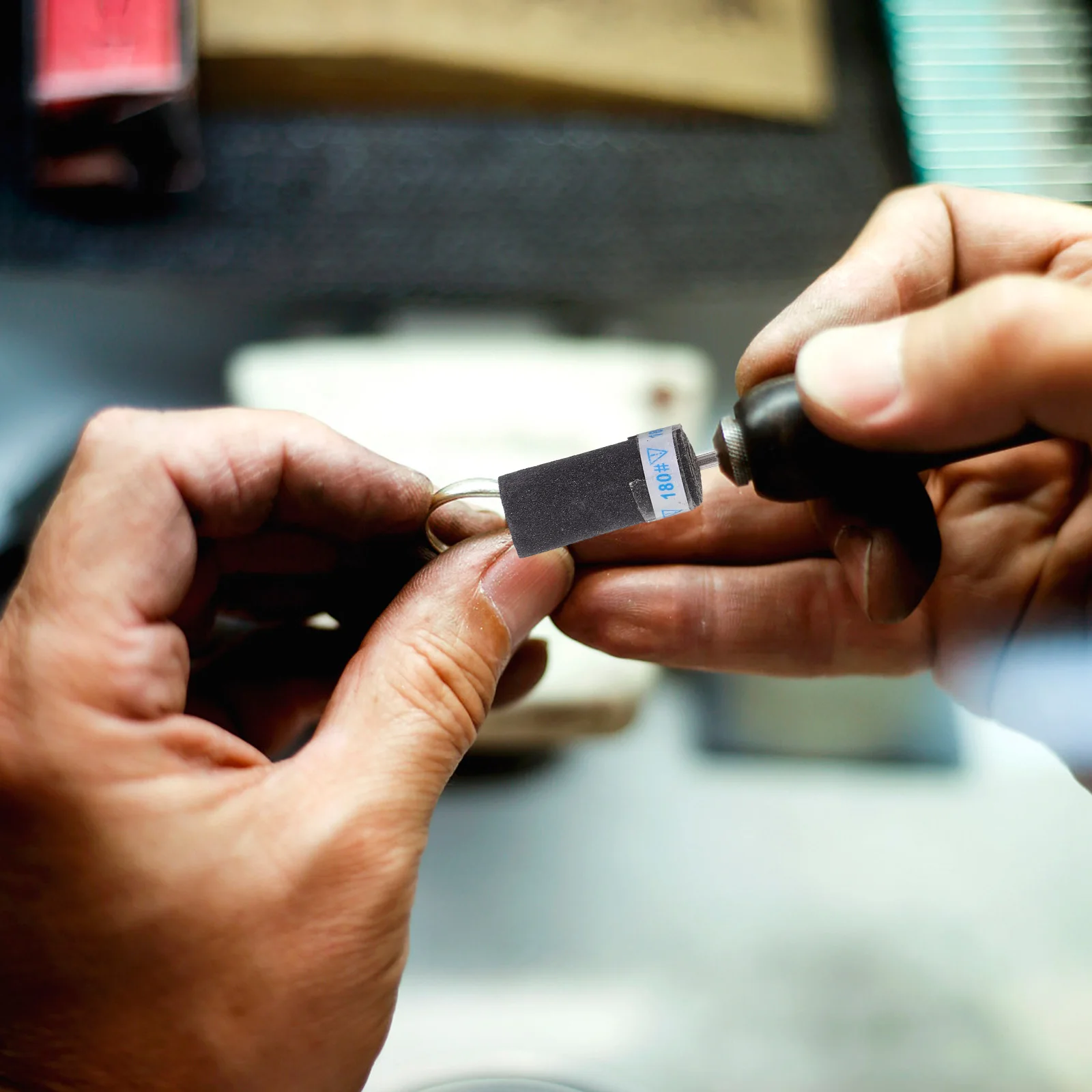 

10Pcs Sandpaper Stick Jewelry Polishing Tool 2.35mm Grinding Rod Sandpaper Polished Buffing for Metal Agate Jade