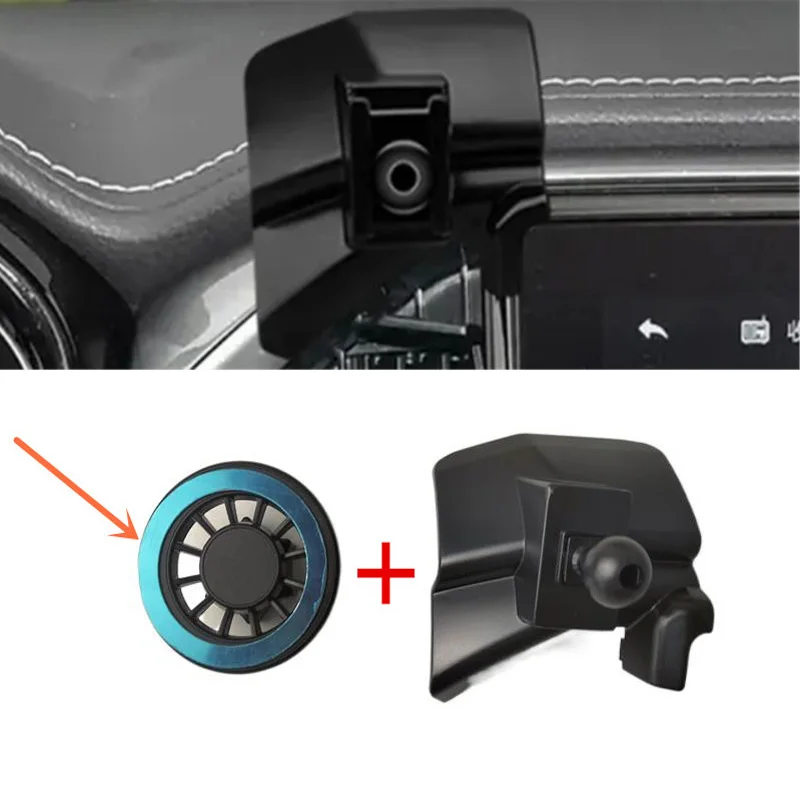 1Set ABS Material Für 2021-2024 Isuzu D Max 4x4 D-max DMax Spezielle Auto magnetische Telefon Halter Feste Halterung Ständer Mobile