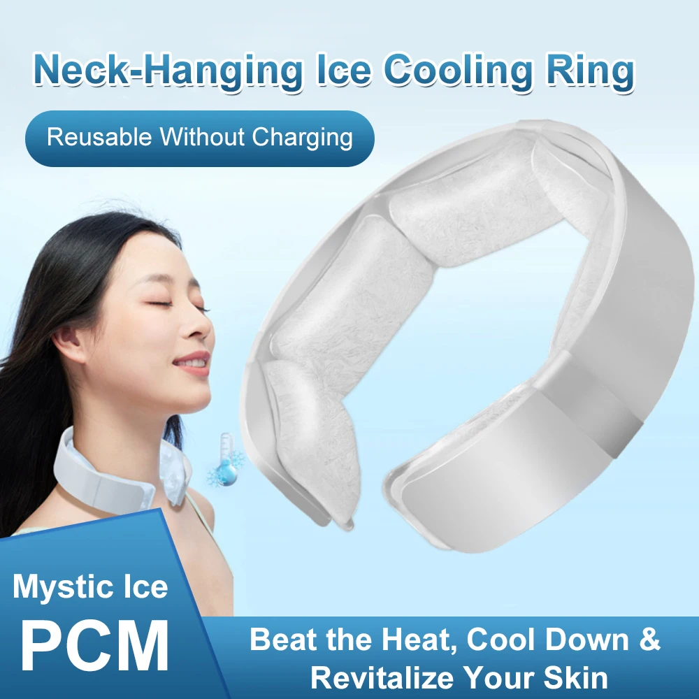 

Summer Neck Cooling Tube Wearable Neck Cooler Portable Neck Wrap Collar Lightweight Ice Cold Ring Outdoor Heatstroke Prevention