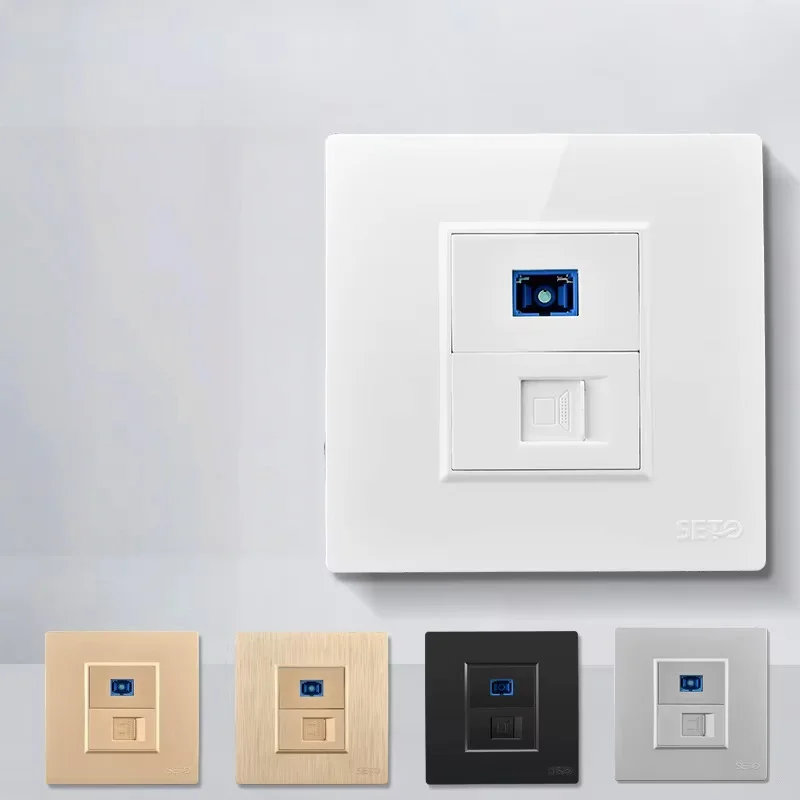 PC SC Optical Fiber Socket Panel Manufacturers Provide Network Cables and Network Information Panel