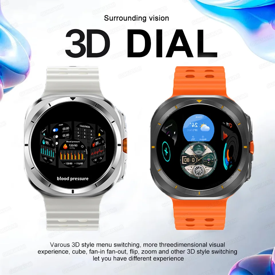 For HUAWEI DT Watch Ultra 7 Original GPS SmartBracelet 32Gb Memory Music Video NFC BT Call Sports Fitness Tracker Smartwatch New