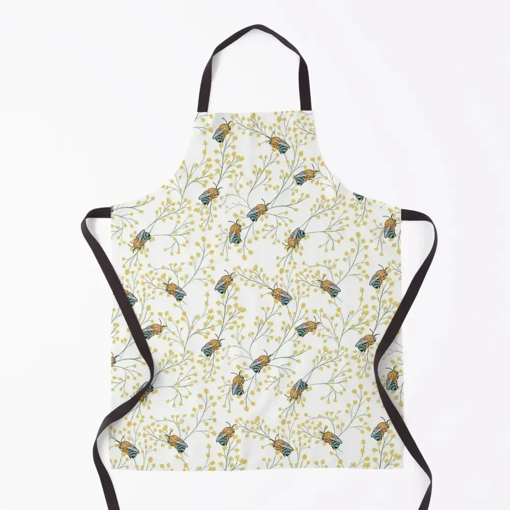 

Blue Banded Bee Apron christmas decoration Kitchen Utensils for women halloween For Woman Apron