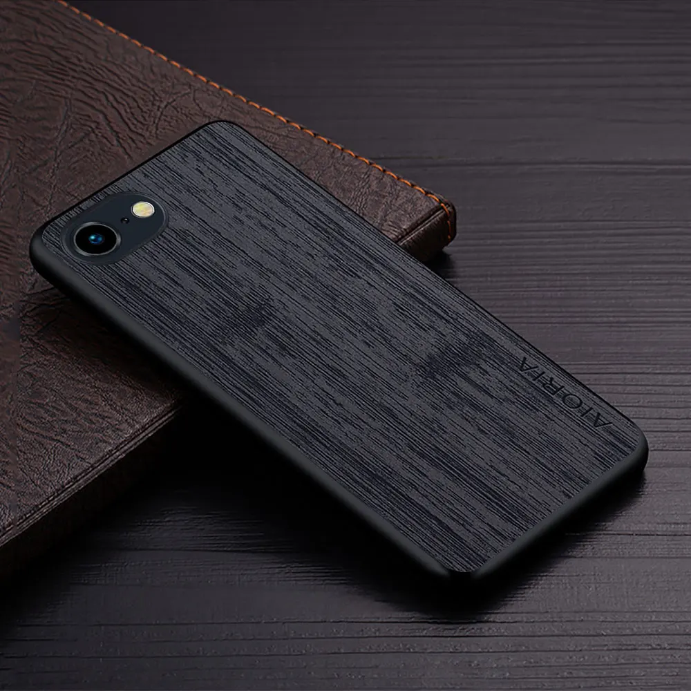 Hülle für iPhone 17e 16e Funda Gerade Holzmaserung PU-Leder Handyhülle für iPhone 17e Case Capa
