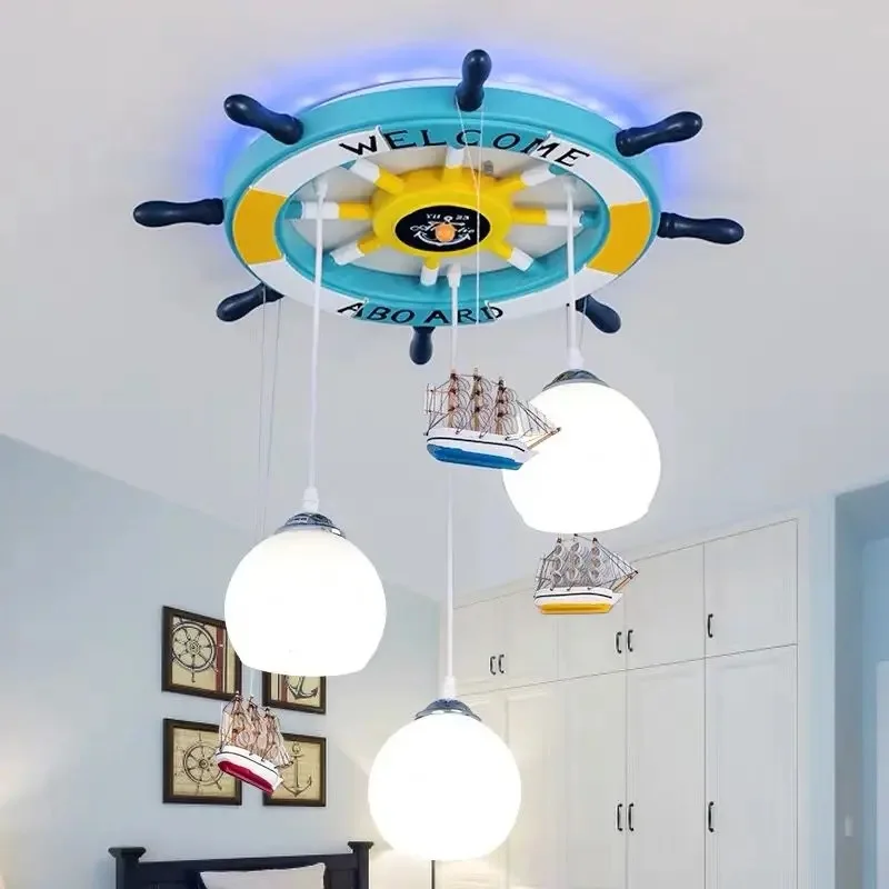 

Modern Acrylic Dimmable Ceiling Chandelier for Bedroom Kitchen Creative Nursery Kindergarten Designer Hanging Light Fixture