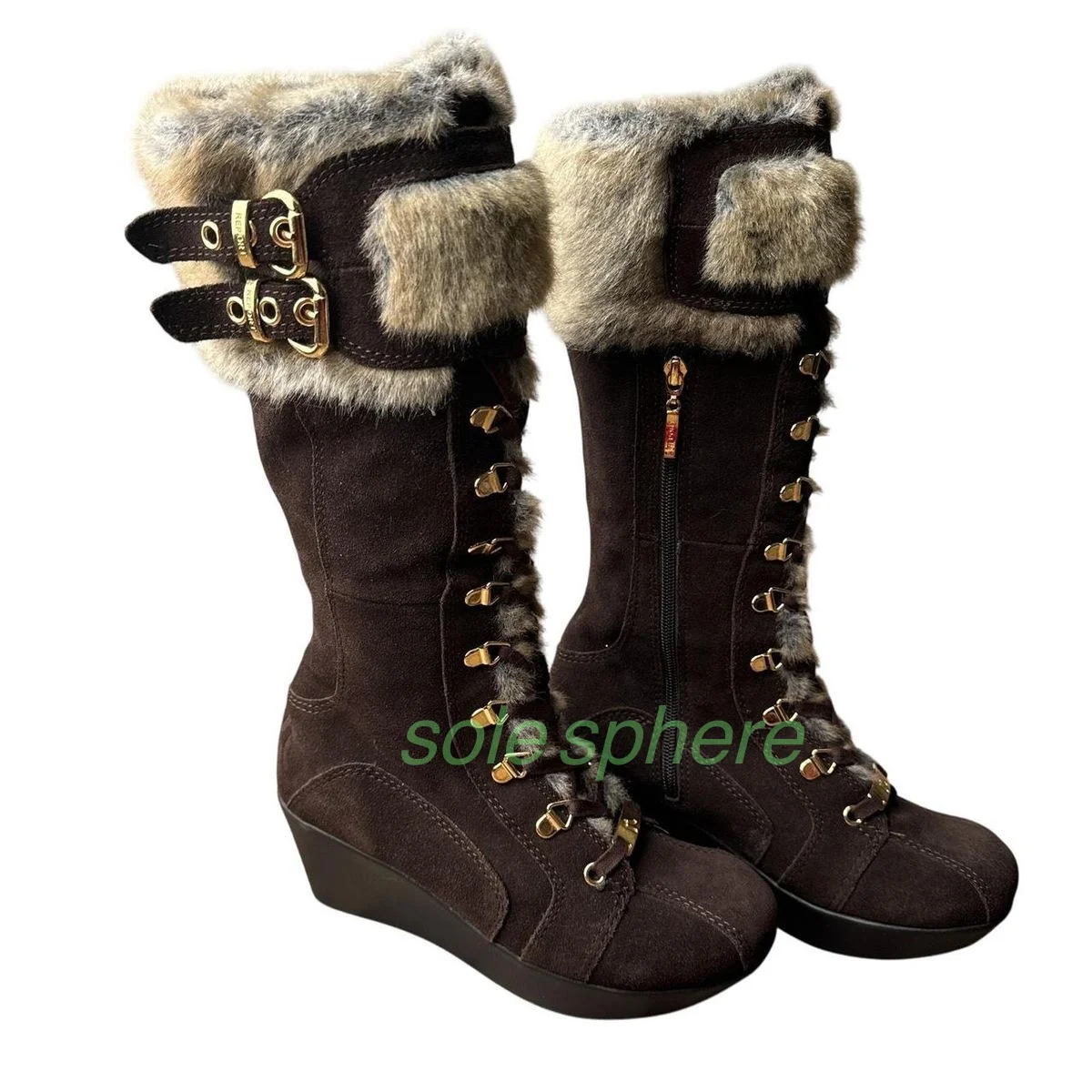 Lady Brown Suede Fu… - image