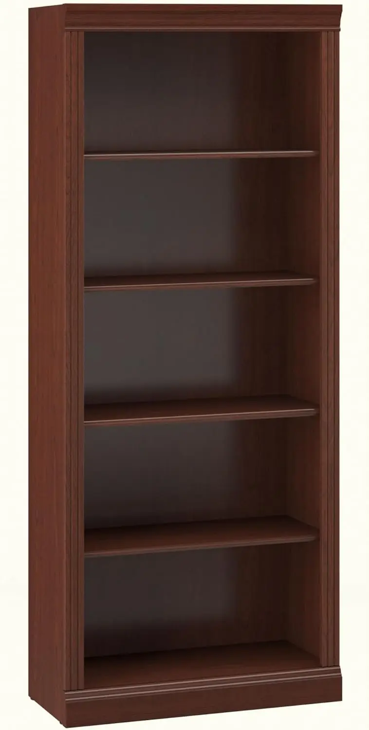 Arbusto mueble Saratoga alto 5 estantería, librería en cosecha de cereza