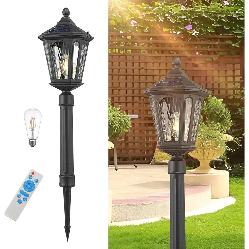 

LED r Post Lights, Outdoor Waterproo r way Lights Exterior Auto On/O Garden Pole Stake Lighting Outside Dusk to Lamp or Lawn Wal