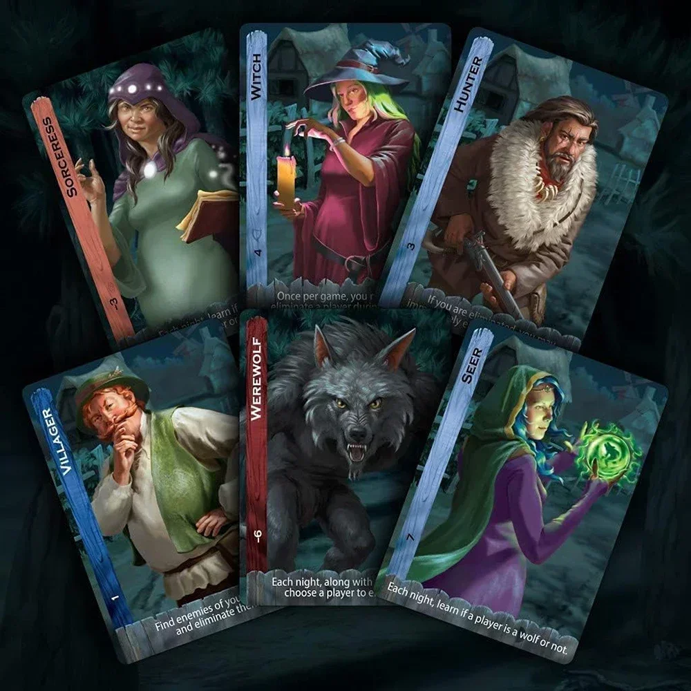 Ultimate Werewolf Revised Edition Card Game 14 Unique Roles On 34 Role Cards Keeps Games Fresh And Engaging Werewolf Party Game