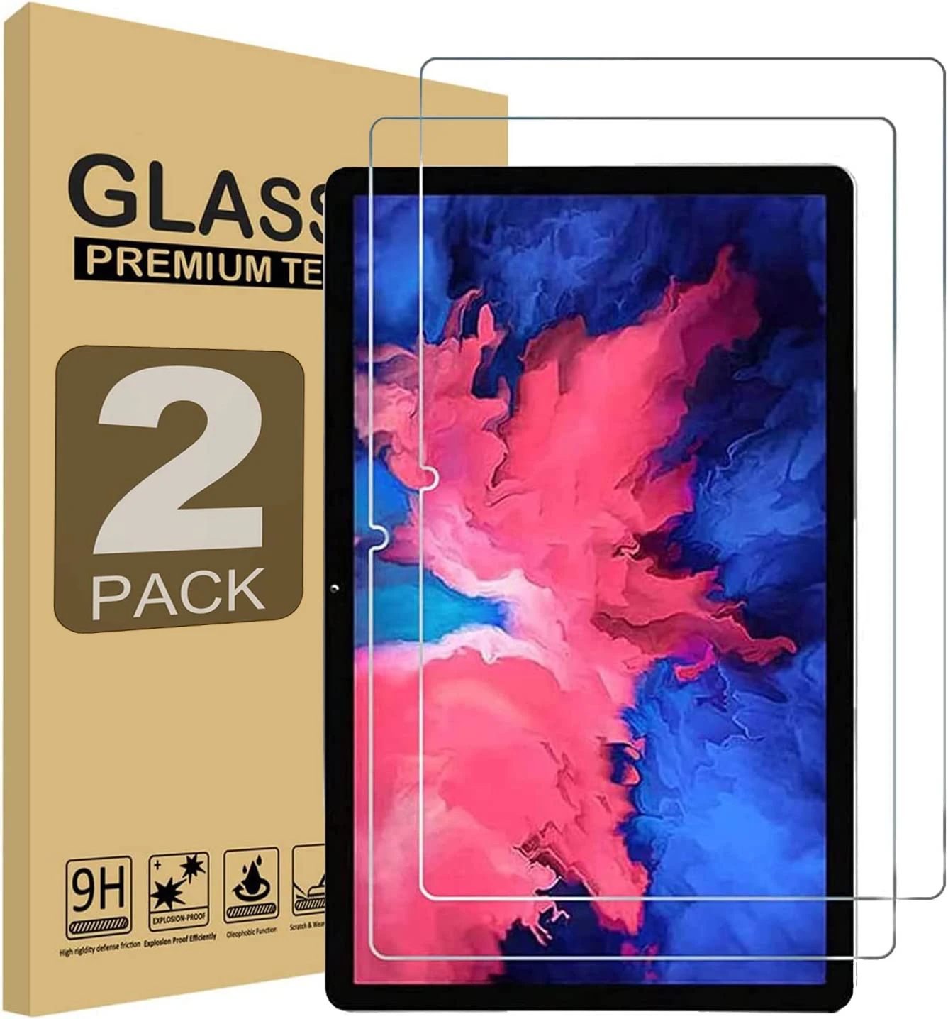 2pcs Screen Protector Tempered Glass For Lenovo Tab P11 2021 11'' TB-J606F P11 Pro 11.5 J706F HD Clear Anti Scratch Tablet Film