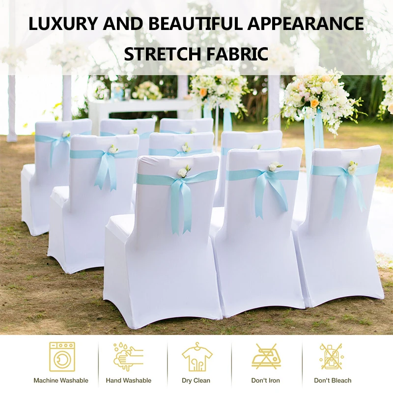 40*45* 90cm knitted fabric basic chair covers 20 pieces wedding, party, party Easter chair covers chair home decorations