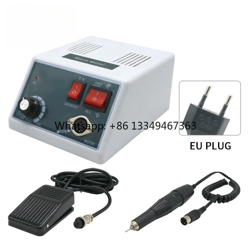 Dental Lab Motor 204 Handle Polishing Handpiece Mini Clinic Electric Polishing Micromotor Sets Dental Electric Micromotor