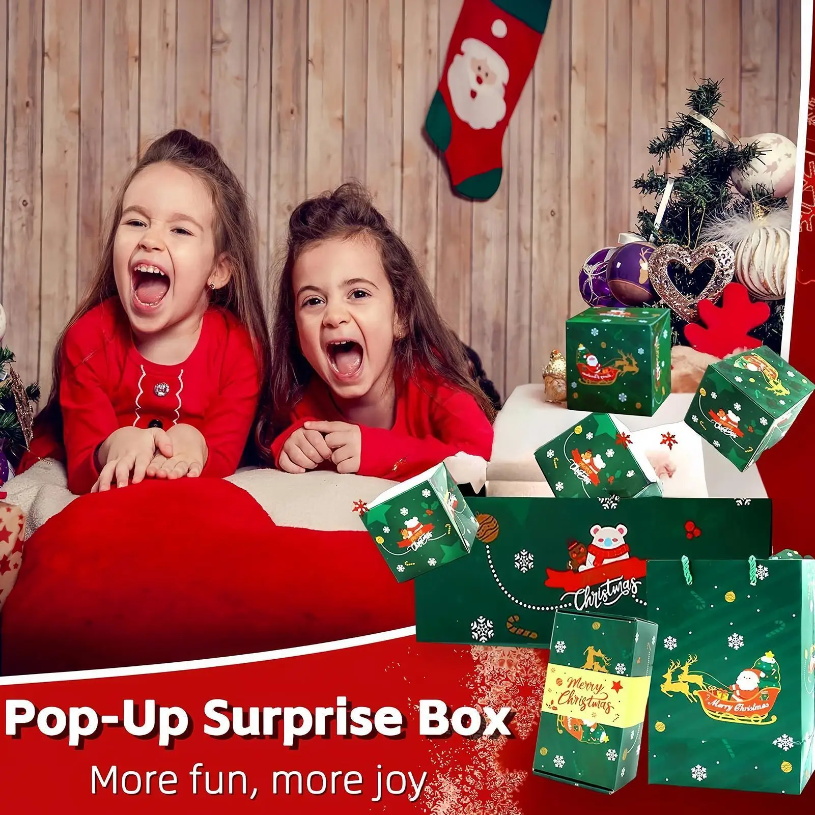 Kerstdozen Geld Stuiterend Decoratief Hoesje Pop Out Vakantie Geldhouder Voor Kinderen Volwassenen Kerstvakantie Verjaardag School