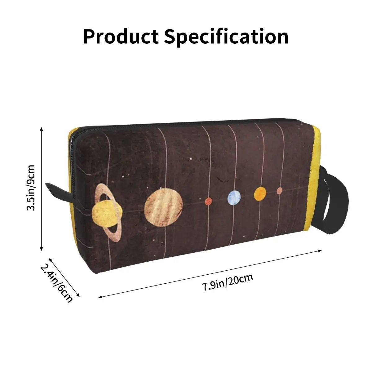 Solar System Pencil Case for Students School Pen Box Pencil Bag Stationery Supplies Travel Women Organizer Pouch