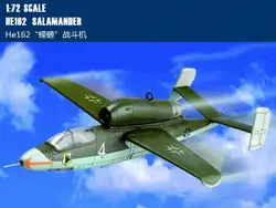 WWII GERMAN HE 162 SALAMANDER HOBBY BOSS 1:72 SCALE PLASTIC MODEL AIRPLANE KIT 80239