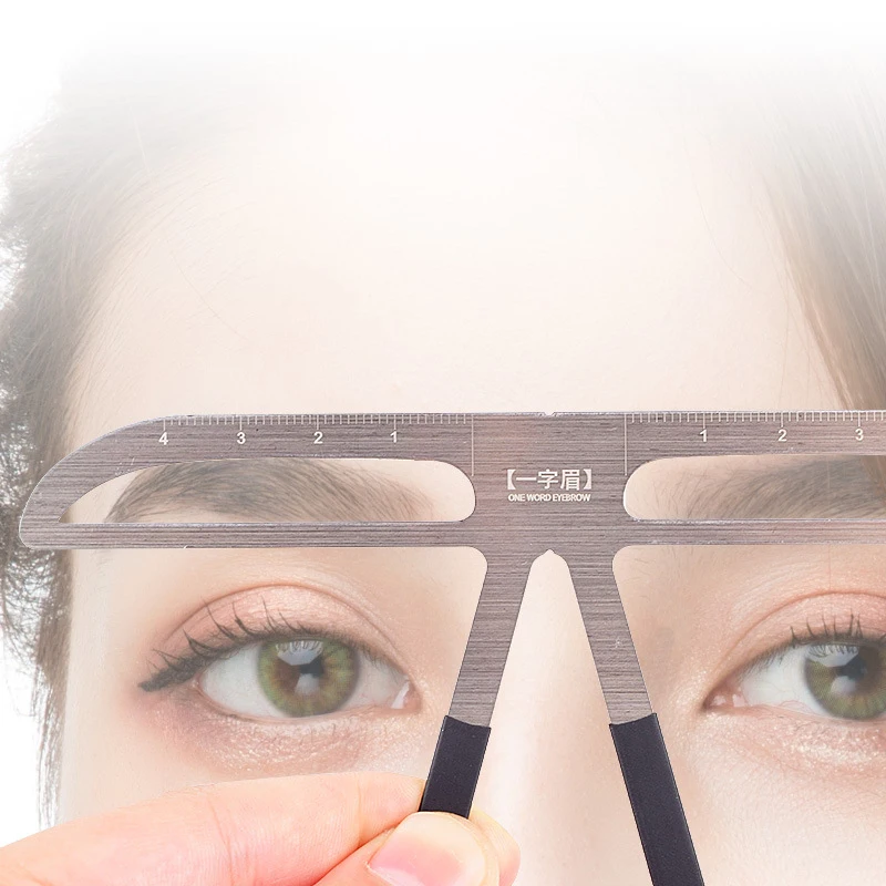 

Eyebrow Tattoo Ruler Micro Blade Permanent Makeup Eyebrow Tattoo Template Ruler Reusable Tattoo Template Measuring Tool 1pcs