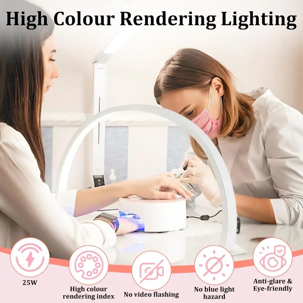 Nail Lamp 40/66CM Fill Light USB 5V LED Table Lamp For Indoor Beauty Salon Manicure Shop Nail Shop Bedroom Fill Desktop view 6