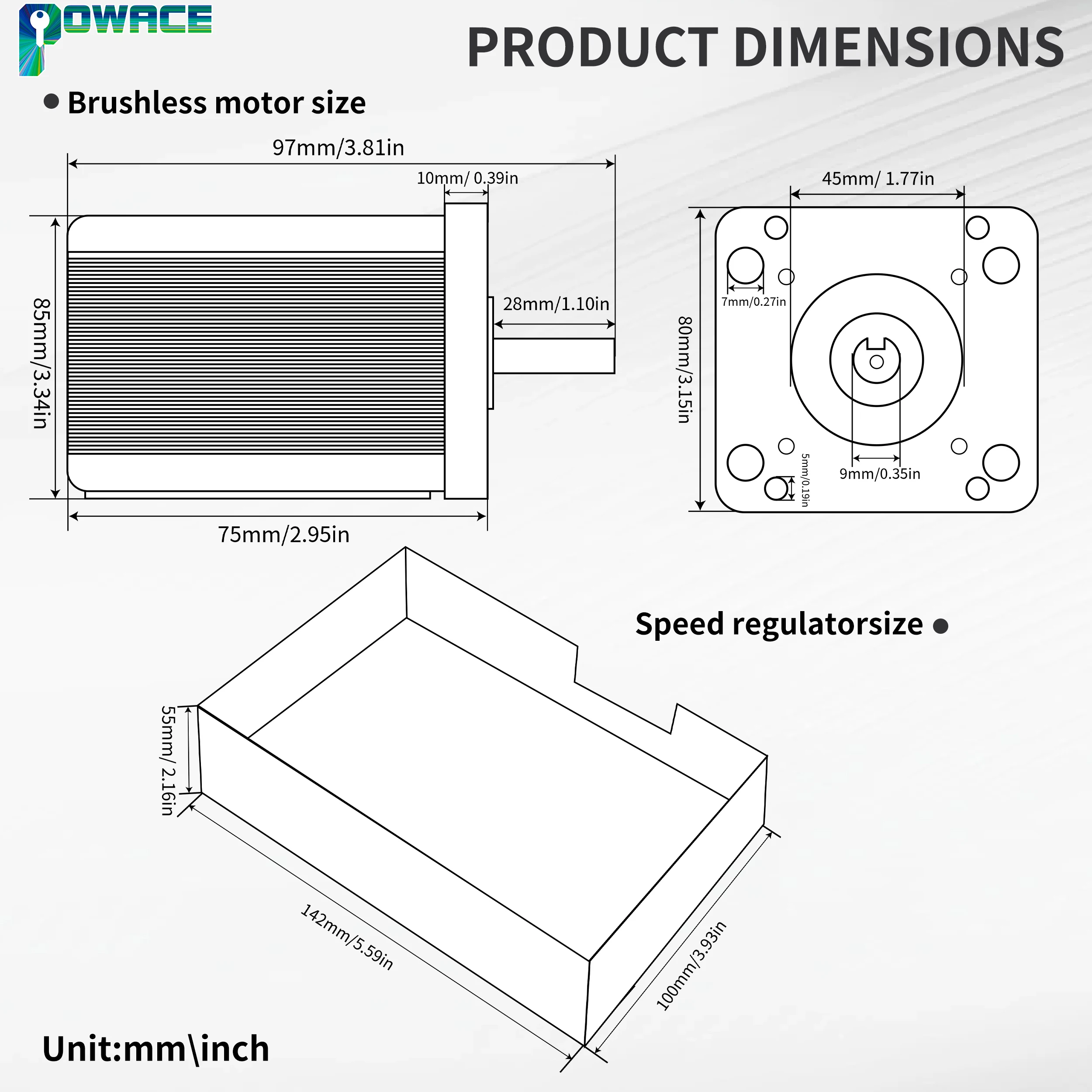Lathe Brushless Controller Board Box Card Governor Support Forward and Reverse Rotation