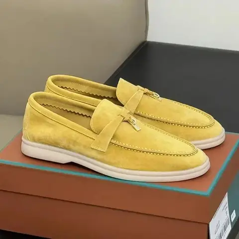 2025 Designerskor Suonde Läder Damloafers Lyxiga Herrskor Komfortskor Gummisulor Platta Damloafers 10 best sales loafer kvinna - №1