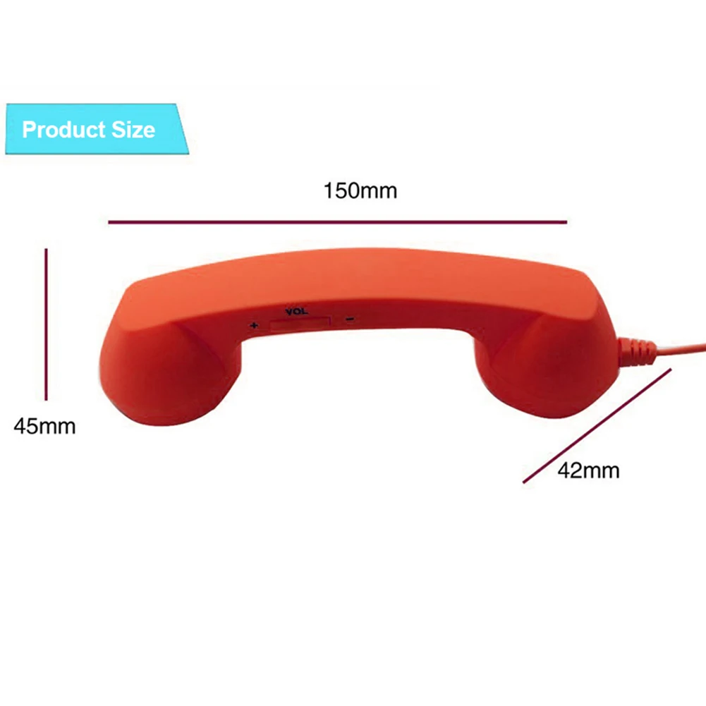 Universal Mobile Phone External Handheld Microphone Classic Cellphone Wired Earpiece Receiver Headset For 3.5mm and Type-C Port