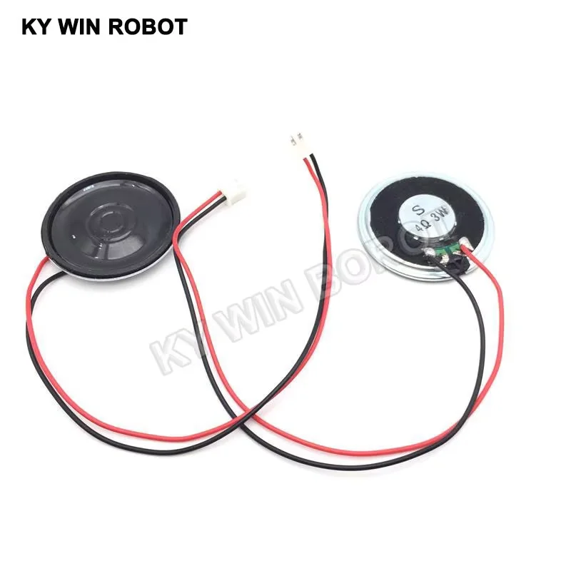 2pcs/lot New Ultra-thin speaker 4 ohms 3 watt 3W 4R speaker Diameter 40MM 4CM thickness 5MM with PH2.54 terminal wire length 20C