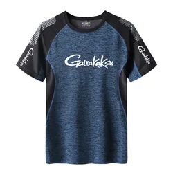 Sports T-shirt Men's Summer New Quick-drying Fitness Running Fishing Short-sleeved Unisex Brand Elastic Round Neck Loose Tops