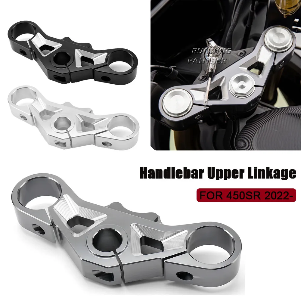 Neues Motorrad-Gabelbrücken-Set mit Gabelbrücke, Gabelbrückenhalterung, Lenker und Lenkergriffen für CFMOTO 450SR 450 sr 2022-