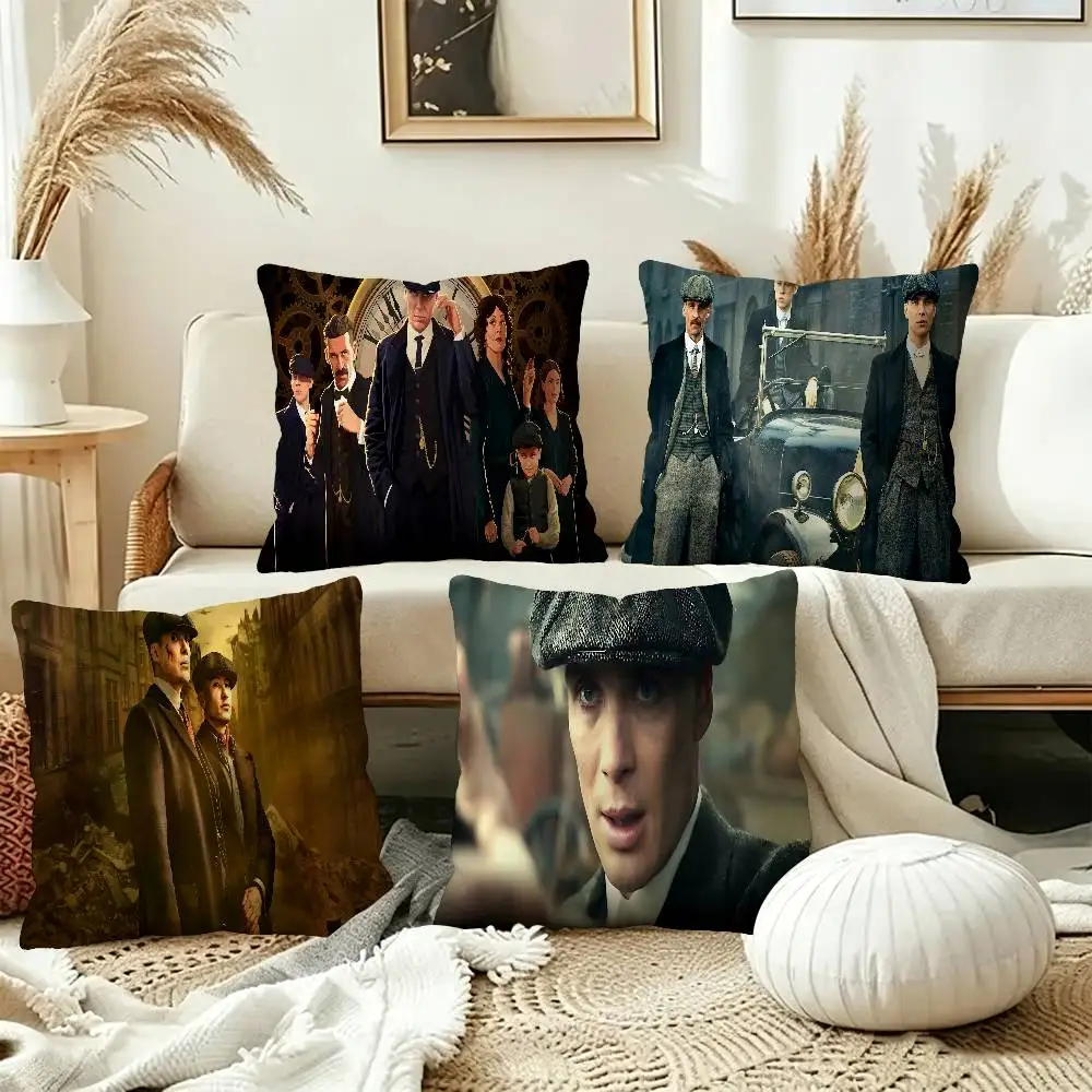 Movie P-Peaky B-Blinders Personalized Pillow Dust Cover Bedroom Kids Party Decoration Pillowcase Birthday Children Gift