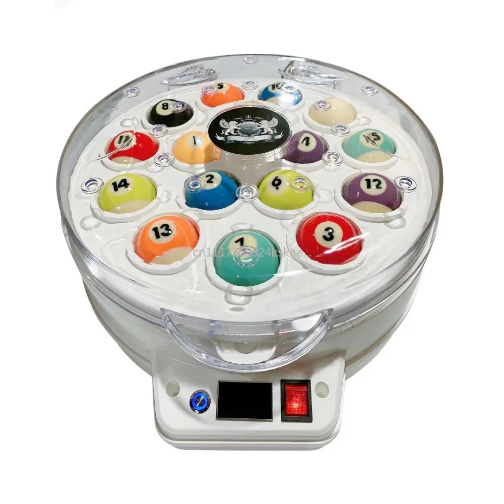 110V Automatic Billiard Ball Cleaner Pool Ball Washing Polishing Machine for American Black Eight 16 Balls