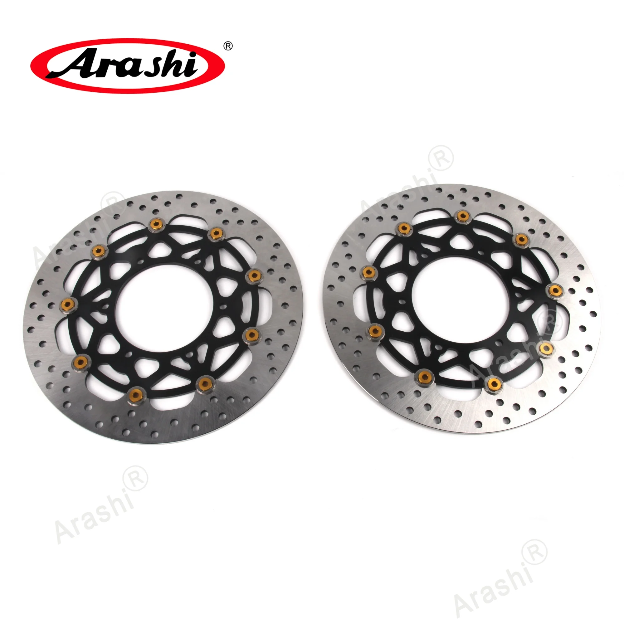 

Arashi Front Brake Disc Rotor For SUZUKI GSXS-F 1000 / ABS 2015 - 2022 GSXS1000F GSXS F 2016 2017 2018 CNC Full Floating Disk