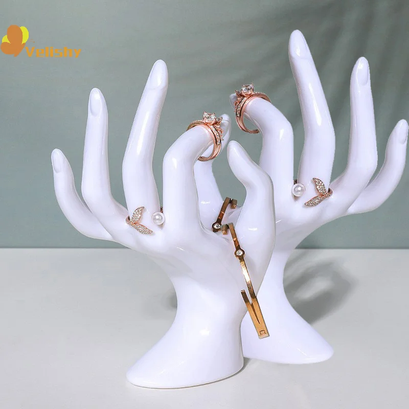 

Ring Display Stand Plastic Ok Hand Model Jewelry Shooting Live Props Bracelet Bracelet Display Stand