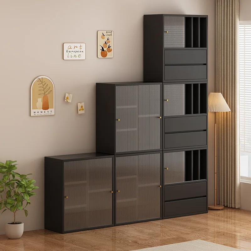 

Medieval solid wood bookshelf against the wall floor shelf living