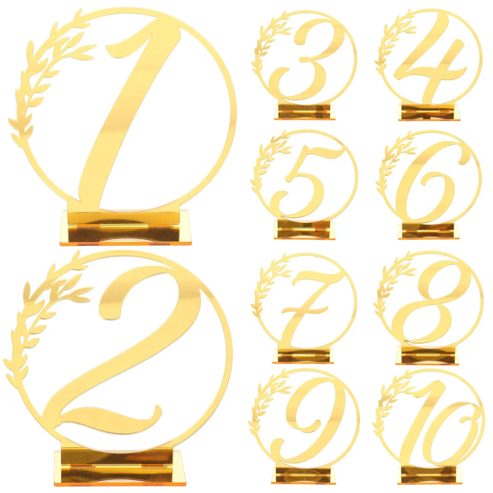 

10 Pcs Table Number Plate Wedding Supplies Weddings and Events Decoration & Accessories Materials Welcome Sign Signs Desk