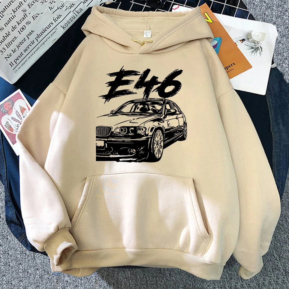 E46 Car Hoodies men cool Spring Autumn Women hoody Aesthetic Clothes Fashion Sweatshirt Graphic fleece Hoodie unisex Sudaderas