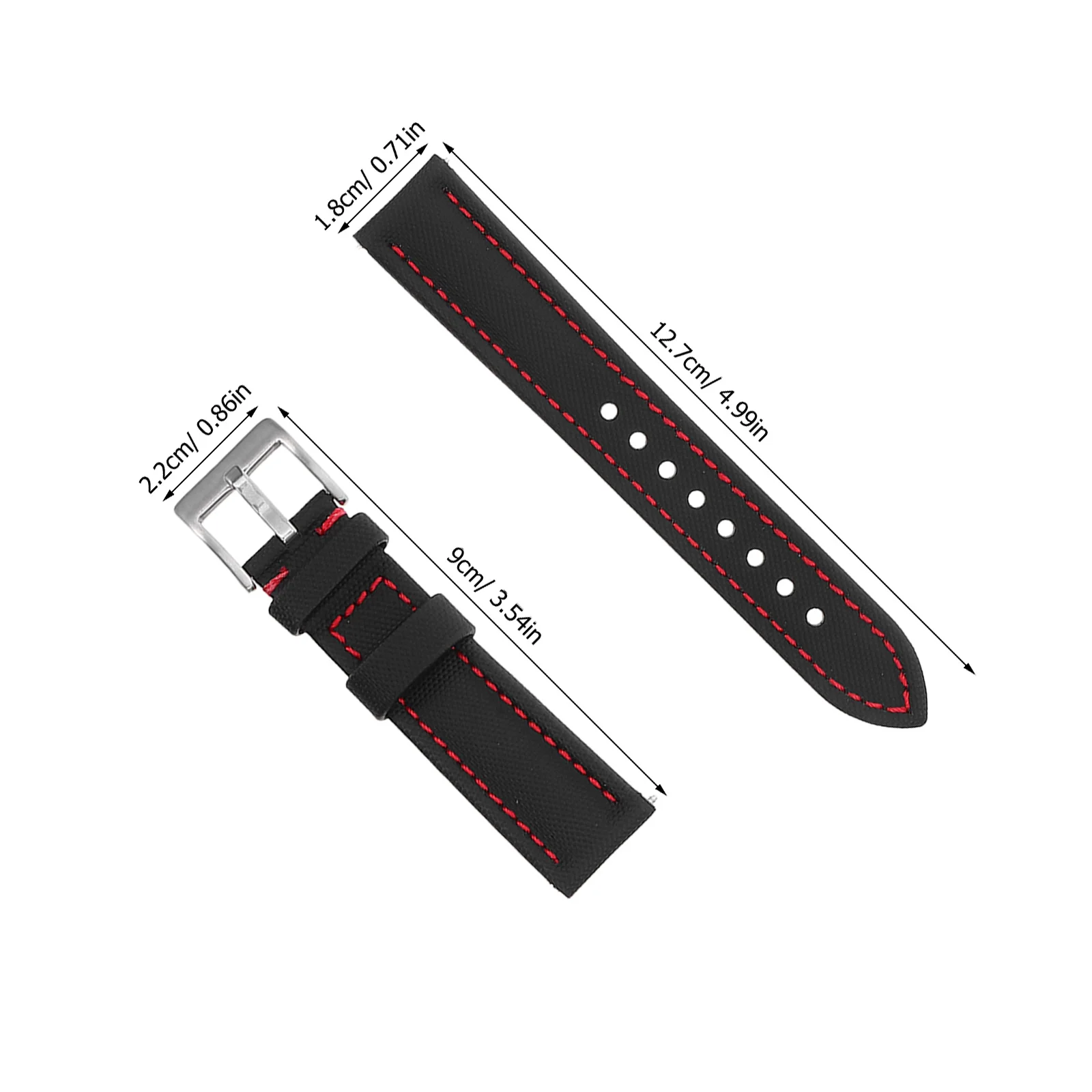 Pulseira de relógio de náilon de liberação rápida universal de 20mm para smartwatch ajustável leve tecido banda peças de reposição de duas peças