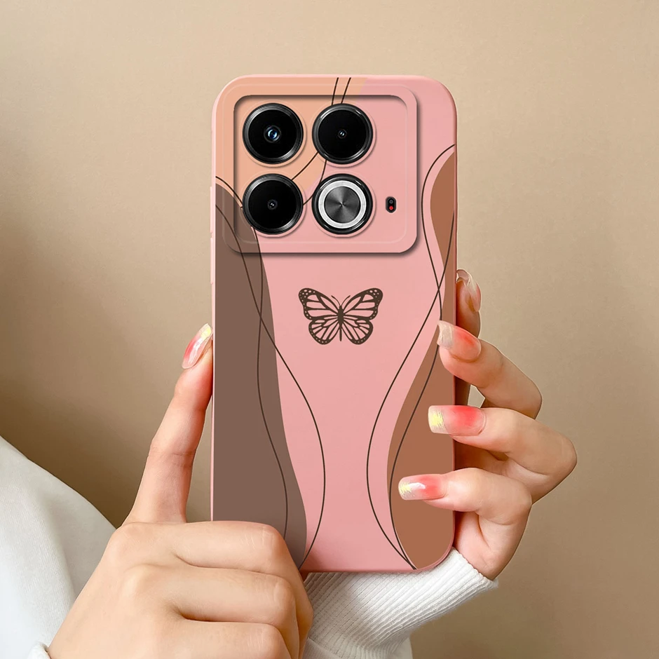 case For Infinix Note 40 Note 40 Pro 4G 5G Sweet Girls Pattern Shockproof Back Cover For Infinix Note 40 Pro Plus Silicone Funda